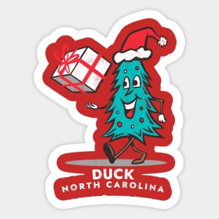 Duck, NC Vacationing Christmas Tree Sticker